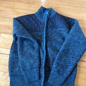NWT Knitted Full Zip Cardigan Sweater with Soft Brushed Flannel Lining